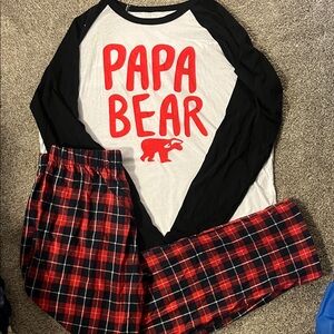 Men's 'Papa Bear', Women’s ’Mama Bear’, Childs ‘Sister Bear’ Pajama Set